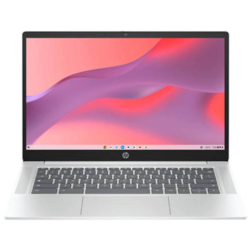 HP 14" Chromebook - Glacier Silver (Intel N-series N100/4GB RAM/128GB SSD/Chrome OS)