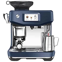 Breville Barista Touch Impress Espresso Machine w/ Frother & Coffee Grinder - Damson Blue