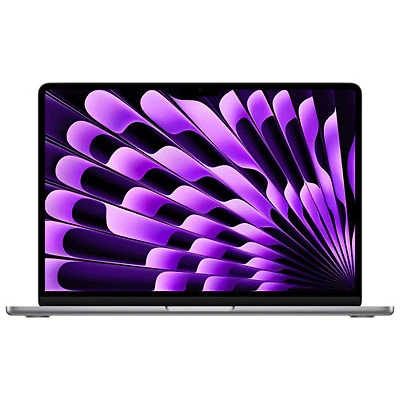 Open Box - Apple MacBook Air 13" w/ Touch ID (2024) - Space Grey(Apple M3 Chip / 512GB SSD / 8GB RAM)- En