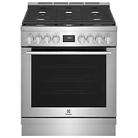 Electrolux 30" 4.5 Cu. Ft. True Convection 5-Burner Freestanding Gas Range (ECFG3068AS) - Stainless Steel