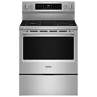 Maytag 30" 5.3 Cu. Ft. True Convection 5-Element Electric Air Fry Range (YMFES8030RZ) - Stainless Steel