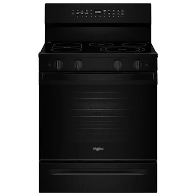 Whirlpool 30" 5.3 Cu. Ft. True Convection 5-Element Freestanding Electric Range (YWFES7530RB) - Black