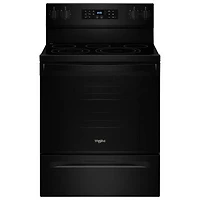 Whirlpool 30" 5.3 Cu. Ft. Fan Convection Freestanding Electric Air Fry Range (YWFES5030RB) - Black