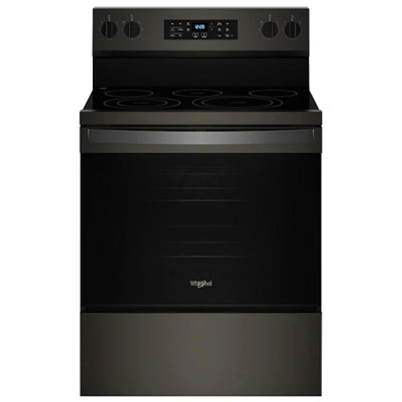 Whirlpool 30" 5.3 Cu. Ft. Fan Convection Electric Air Fry Range (YWFES5030RV) - Black-on-Stainless