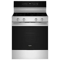 Whirlpool 30" 5.3 Cu. Ft. True Convection Electric Range (YWFES7530RZ) - Fingerprint Resistant Stainless