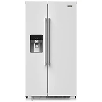 Maytag 36" 24.5 Cu. Ft. Side-By-Side Refrigerator with Water & Ice Dispenser (MRSF4036PW) - White