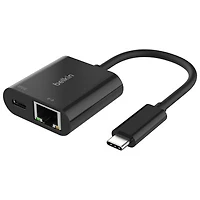 Belkin Connect 2-In-1 100W USB-C to Ethernet & Charge Adapter (INC019btBK)