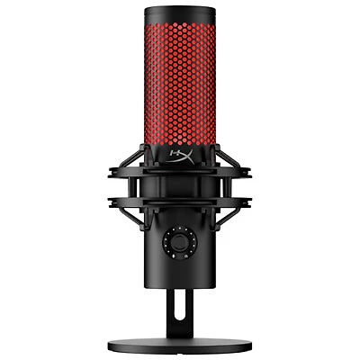 HyperX QuadCast 2 Gaming USB Microphone - Black/Red