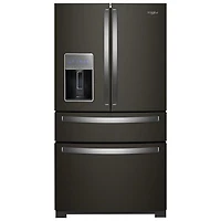 Whirlpool 36" 26 Cu. Ft. French Door Refrigerator (WRMF7736PV) - Black Stainless Steel