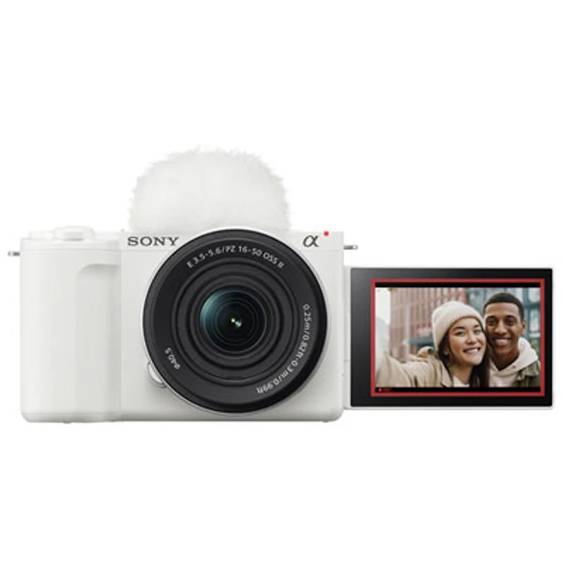 Sony Alpha ZV-E10 II Mirrorless Camera with 16-50mm Lens Kit - White/Silver