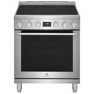 Electrolux 30" 4.6 Cu. Ft. True Convection Freestanding Induction Range (ECFI3068AS) - Stainless Steel