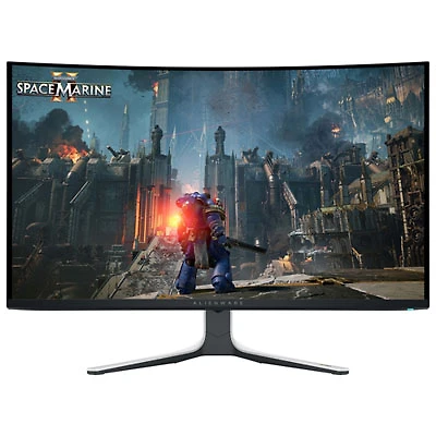 Alienware 32" 4K UHD 240Hz 0.03ms Curved QD OLED Gaming Monitor (AW3225QF) - Lunar Light