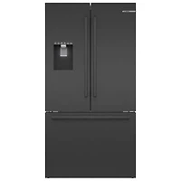 Open Box - Bosch 36" 26 Cu. Ft. French Door Refrigerator (B36FD50SNB) - Black Stainless - Scratch & Dent
