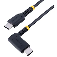 StarTech 2m (6.6 ft.) USB-C to Right Angle USB-C Cable (R2CCR-2M-USB-CABLE) - Black