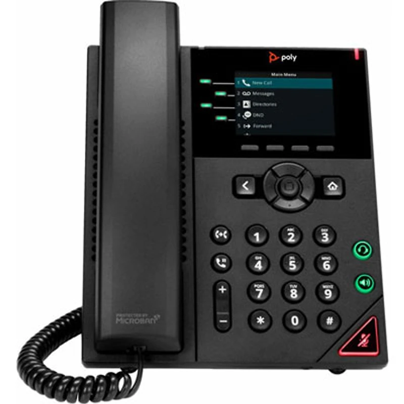 Open Box - HP Poly VVX 250 IP Phone - Black (89B62AA#AC3)