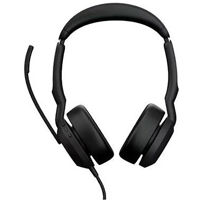 Open Box - Jabra Evolve2 50 On-Ear Active Noise Cancelling Truly Wireless Headsets with Microphone (25089-989-999)