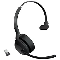 Open Box - Jabra Evolve2 55 On-Ear Noise Cancelling Wireless Headset with Microphone - Black (25599-889-999-01)