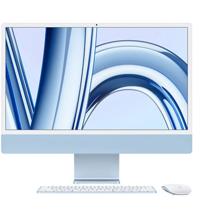 Open Box - Apple iMac 24" (Fall 2023) - Blue (Apple M3 Chip / 10-Core GPU / 256GB SSD / 8GB RAM) - French