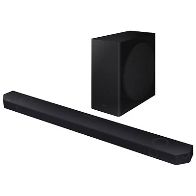 Open Box - Samsung 5.1.2 Channel Wireless Dolby Atmos Sound Bar with Wireless Subwoofer - Black