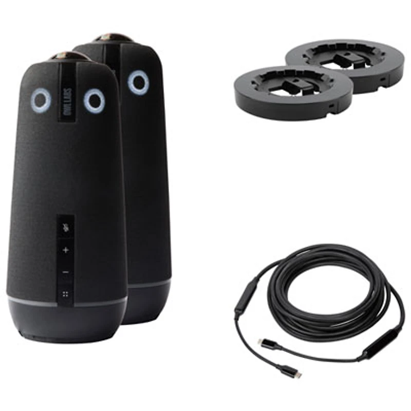 Owl Labs Meeting Owl 4+s Video Conference Camera Bundle (BND405-0008) - Black
