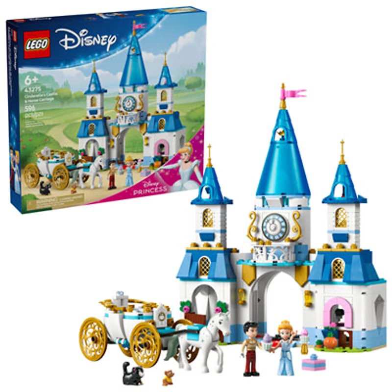 LEGO Disney: Cinderella's Castle & Horse Carriage - 596 Pieces (43275)