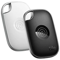 Tile Pro (2024) Bluetooth Item Tracker - 2 Pack - Black/White