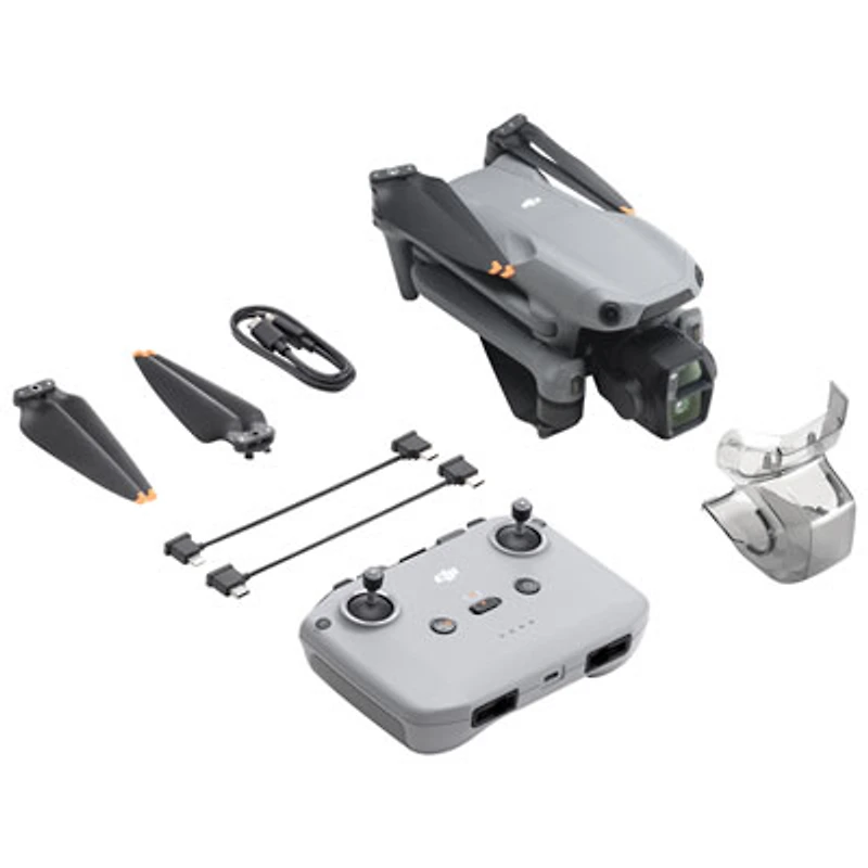 DJI Air 3S Quadcopter Drone with Camera & Remote Controller (DJI RC-N3) - Grey