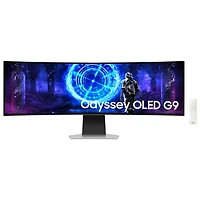 Samsung Odyssey G9 49" QHD 240Hz 0.03ms GTG Curved OLED G-Sync/FreeSync Gaming Monitor (LS49DG954SNXGO) - Silver