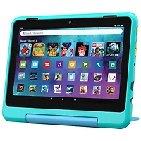 Amazon Fire HD 8 Kids Pro (2024) 8" 32GB FireOS Tablet with Slim Kid-Proof Case - Hello Teal