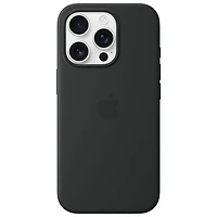 Apple Silicone Fitted Hard Shell Case with MagSafe for iPhone 16 Pro - Black
