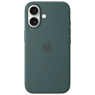 Apple Silicone Fitted Hard Shell Case with MagSafe for iPhone 16 - Lake Green