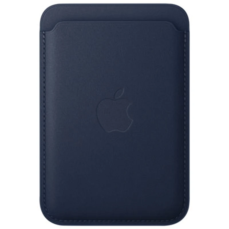 Apple FineWoven Wallet Case with MagSafe for iPhone 16 - Deep Blue