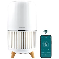 HoMedics T200 3-In-1 Smart Wi-Fi Enabled Air Purifier with HEPA Filter
