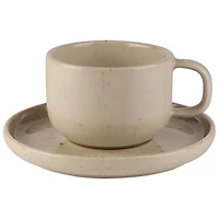 Mesa Ceramics Uno 2-Piece Stoneware Tea Cup and Saucer