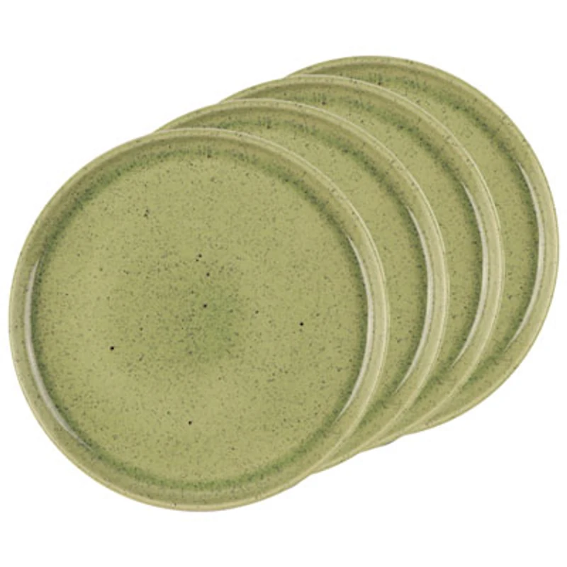Mesa Ceramics Uno 4-Piece Stoneware Dinner Plate - Speckle Green