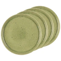 Mesa Ceramics Uno 4-Piece Stoneware Dinner Plate - Speckle Green