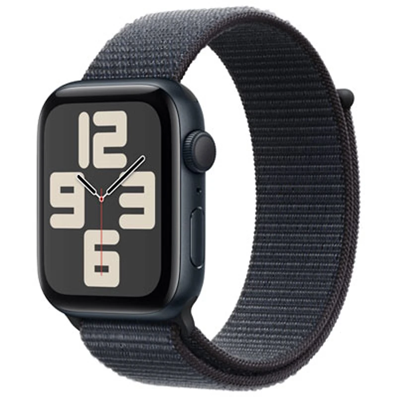 Apple Watch SE (GPS) 44mm Midnight Aluminum Case with Ink Sport Loop