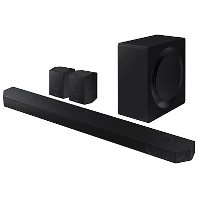 Open Box -Samsung HW-Q990D/ZC 11.1.4 Ch. Sound Bar w/Wireless Subwoofer & Up-Firing Rear Speakers -Graphite Black