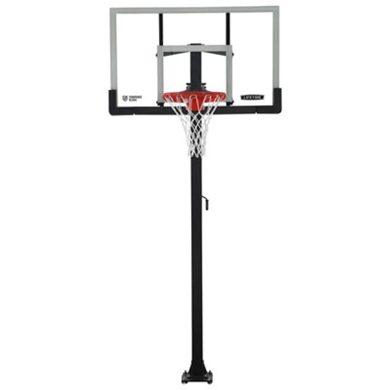 Lifetime 60" Bolt Down Tempered Glass Portable Basketball System