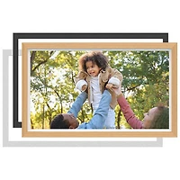 FotoStream 21.5" Digital Photo Frame with Interchangeable Frames (FS-WPF04EF) - Oak/Black