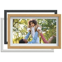 FotoStream 15.6" Digital Photo Frame with Interchangeable Frames (FS-WPF03EF) - Oak/Black
