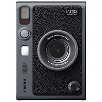 Fujifilm Instax Mini Evo SE 90th Anniversary Instant Camera Bundle - Dark Silver