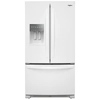 Whirlpool 36" 24.7 Cu. Ft. French Door Refrigerator with Water & Ice Dispenser (WRFF3436RW) - White