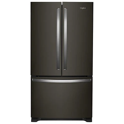 Whirlpool 36" 20 Cu. Ft. French Door Refrigerator with Water Dispenser (WRFC2036RV) - Black Stainless Steel