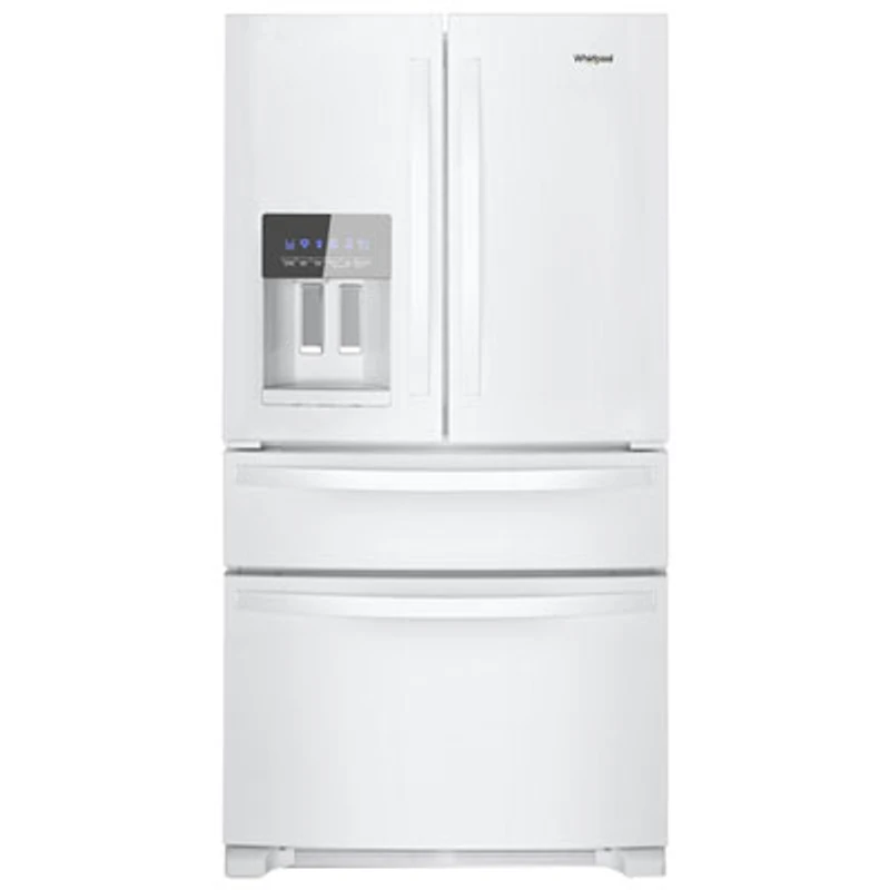 Whirlpool 36" 24.5 Cu. Ft. French Door Refrigerator with Water & Ice Dispenser (WRMF3636RW) - White