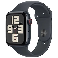 Freedom Mobile Apple Watch SE (GPS+Cellular) 44mm Midnight Aluminum Case w/Midnight Sport Band-S/M-Monthly Tab Payment