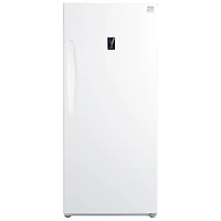 Kenmore 14 Cu. Ft. Garage Ready Upright Convertible Freezer/Fridge with LED Lighting (KKUF14-W) - White