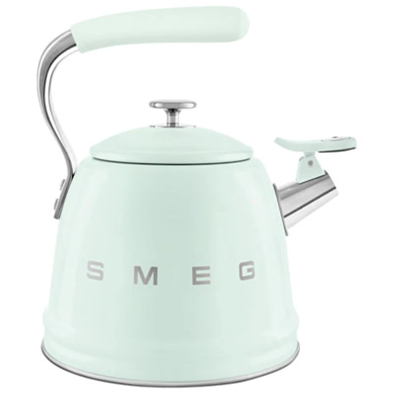 Smeg 50's Style Stovetop Kettle - 2.3L - Pastel Green/Stainless Steel