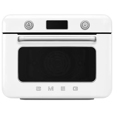 Smeg 10-in-1 Countertop Combination Air Fryer Toaster Oven with Steam - 1.05 Cu.Ft./29.7L - White