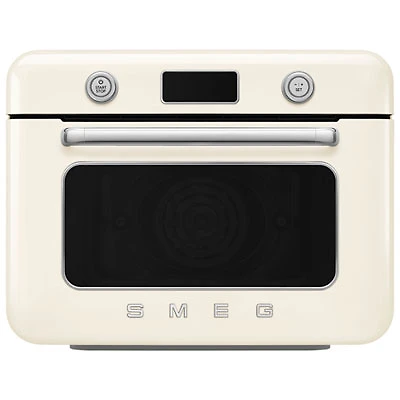 Smeg 10-in-1 Countertop Combination Air Fryer Oven with Steam - 1.05 Cu. Ft. - Cream